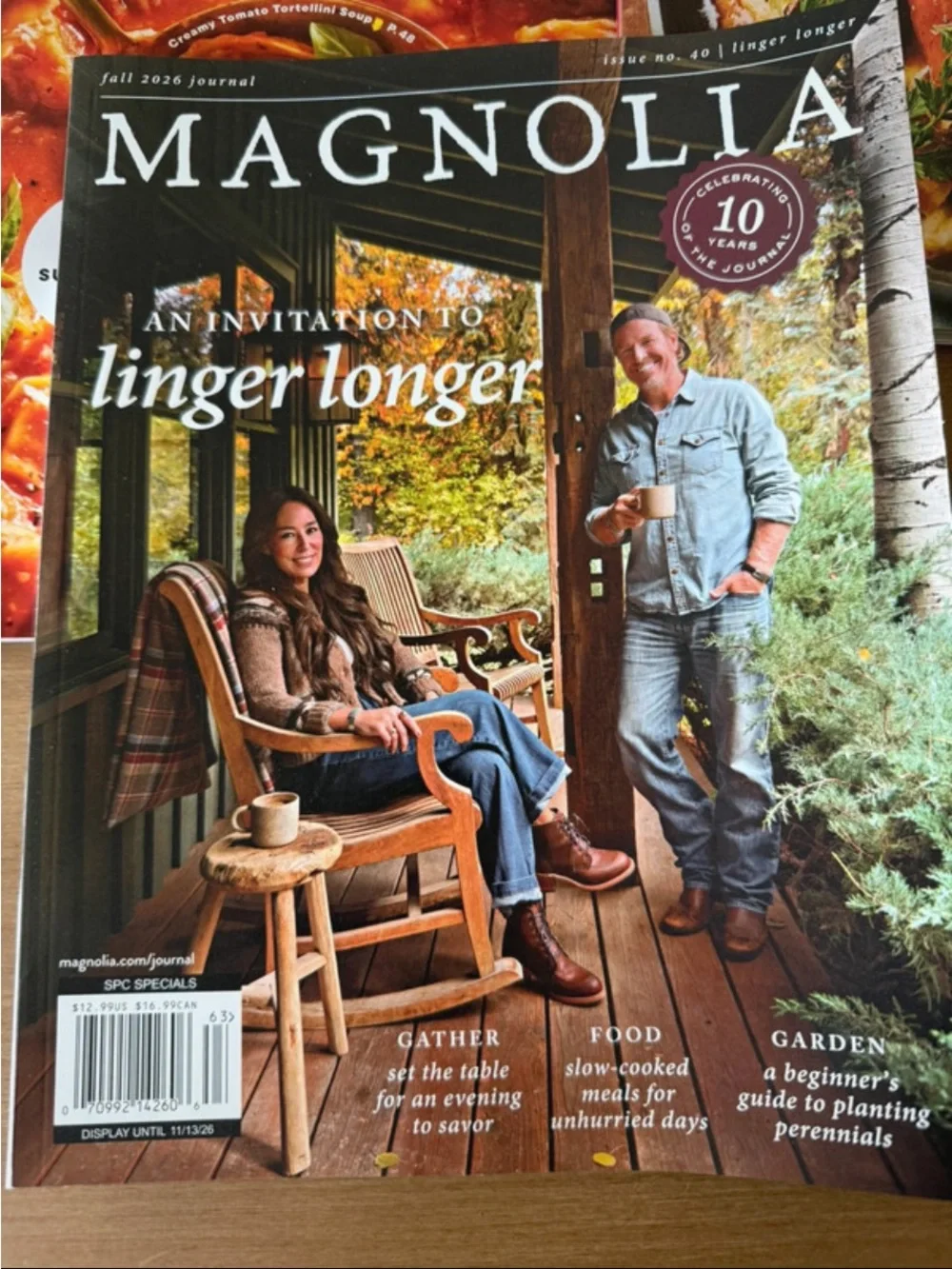 Fall Magazine Bundle x5 Magnolia 2026 Journal Fall Recipes Baking